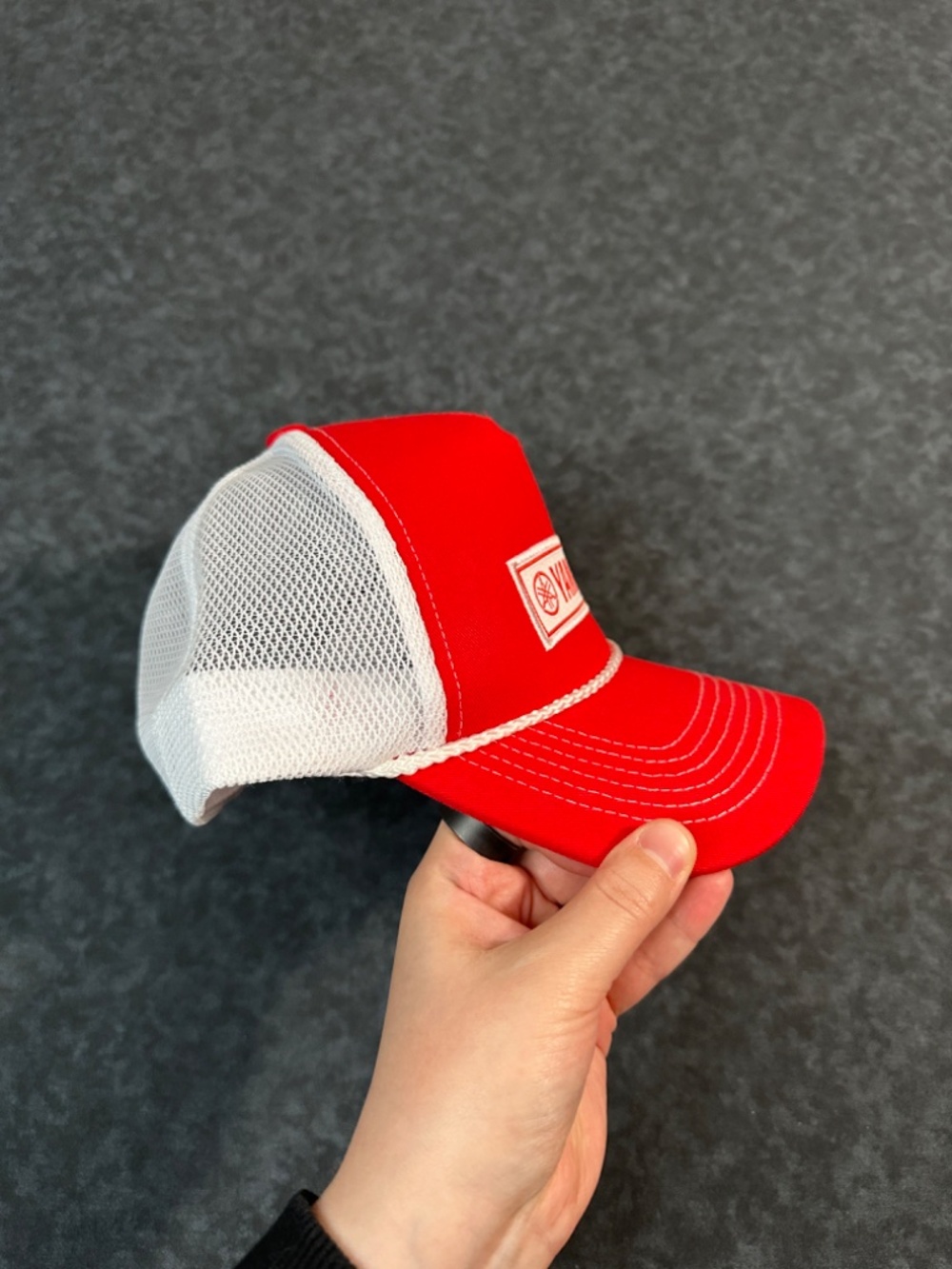Yamaha Red and White Foam Front Rope Trucker Hat - Picture 4 of 6